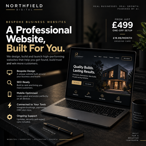 Northfield Digital Bespoke Business Website service